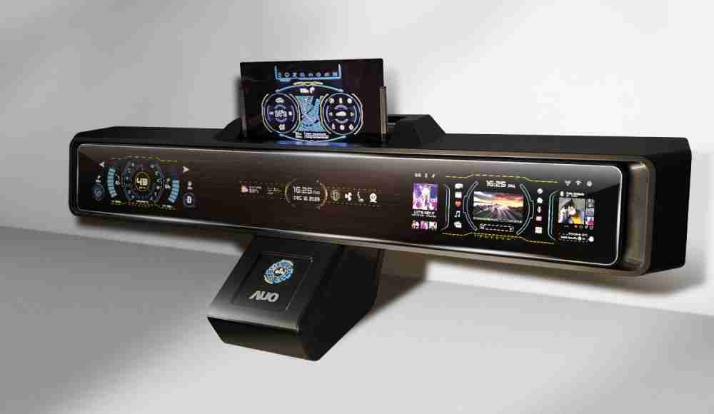 汇旺支付Micro LED沉浸式车舱显示方案结合 可卷式、、、可伸缩的Micro LED应用并可呈现不同的质感纹路，，展现人性化设计