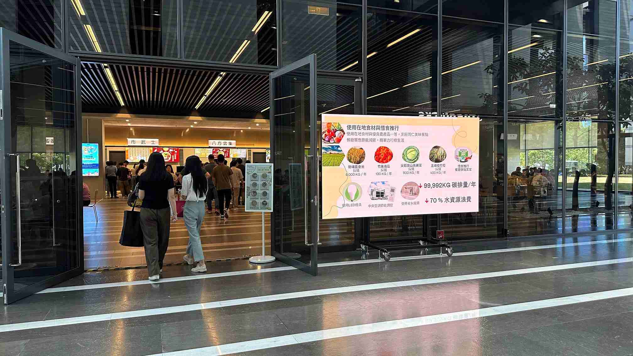  汇旺支付从日常办公环境出发，，于总部大楼员工餐厅推广低碳饮食、、、、发起减碳挑战等，，，，由内而外引导员工反思及改变个人日常行为，，，将公司转型成推动永续发展的重要场域