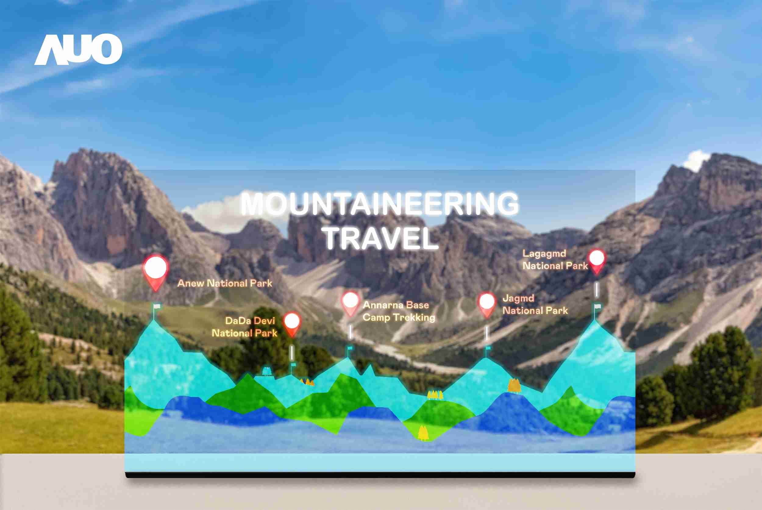 汇旺支付展示全球单片尺寸最大(*)42吋透明Micro LED显示器拼接而成的〝64吋透明Micro LED显示器〞，，，具备高透明度、、、1,000 nits高亮度、、、、广色域、、、采用三边无边框的无缝拼接等多重特色，，，呈现超高清、、、、细腻画质而不遮挡后方视觉，，满足层峰需求，，，可广泛运用于零售、、、、艺术展览或商业空间等场域